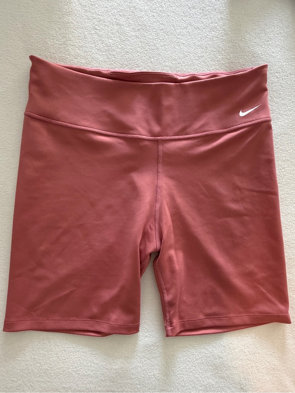 Nike Women’s High-Waist Bike Shorts in Dusty Rose